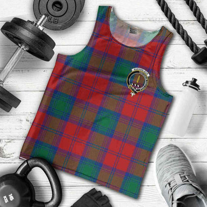 Auchinleck Tartan Crest Men Tank Top