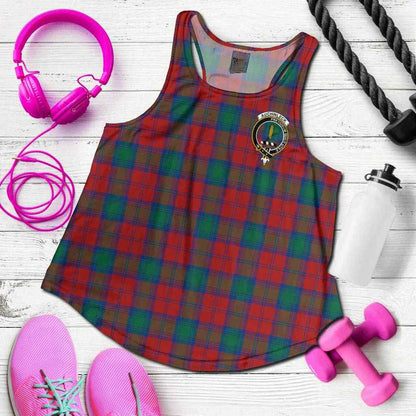 Auchinleck Tartan Crest Women Racerback Tank