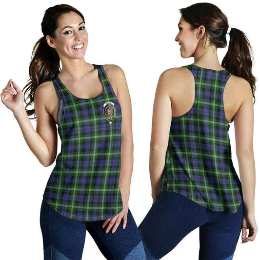 Baillie Tartan Crest Women Racerback Tank