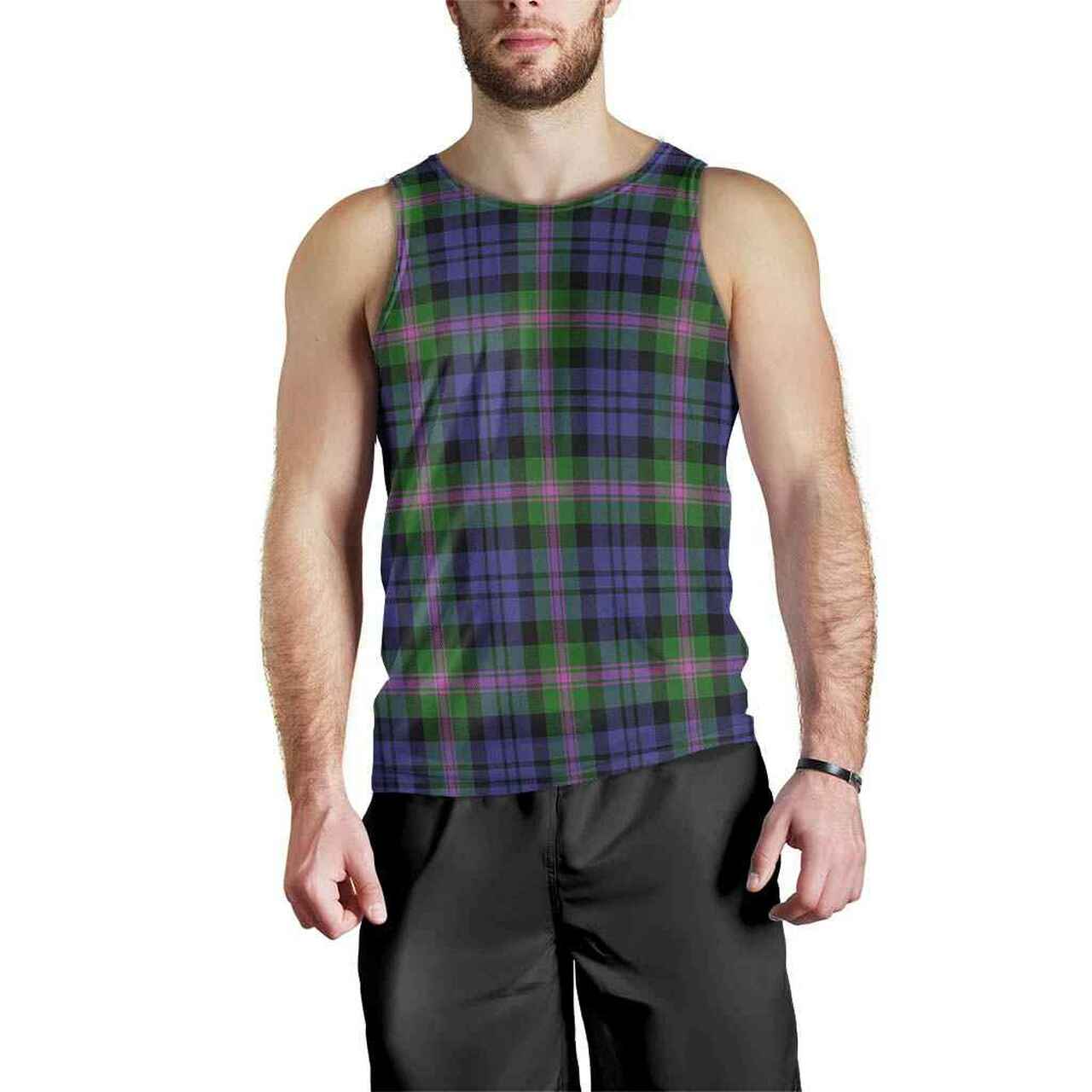 Baird Modern Tartan Plaid Men Tank Top