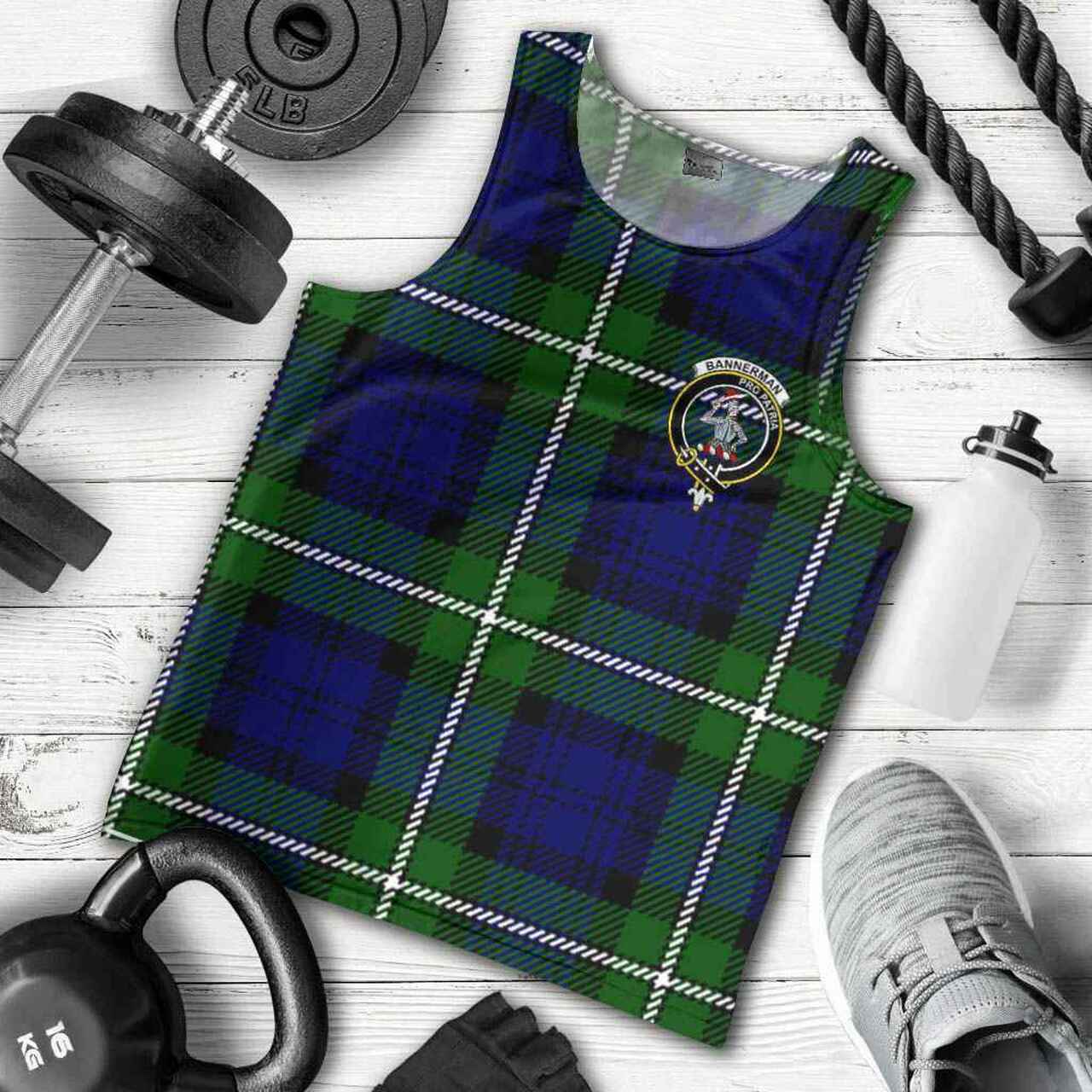 Bannerman Tartan Crest Men Tank Top