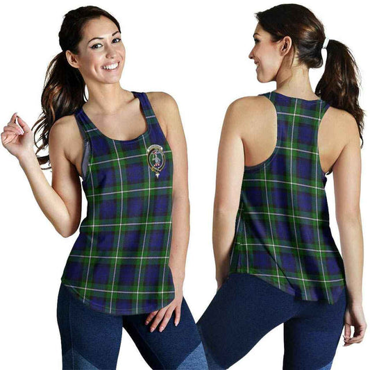 Bannerman Tartan Crest Women Racerback Tank