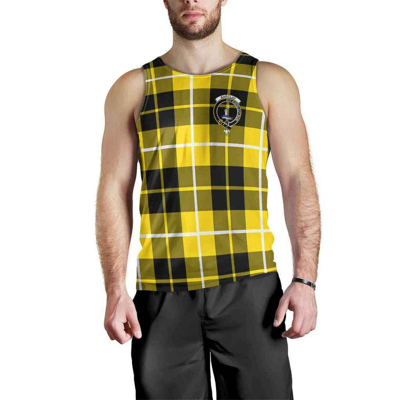 Barclay Tartan Crest Men Tank Top