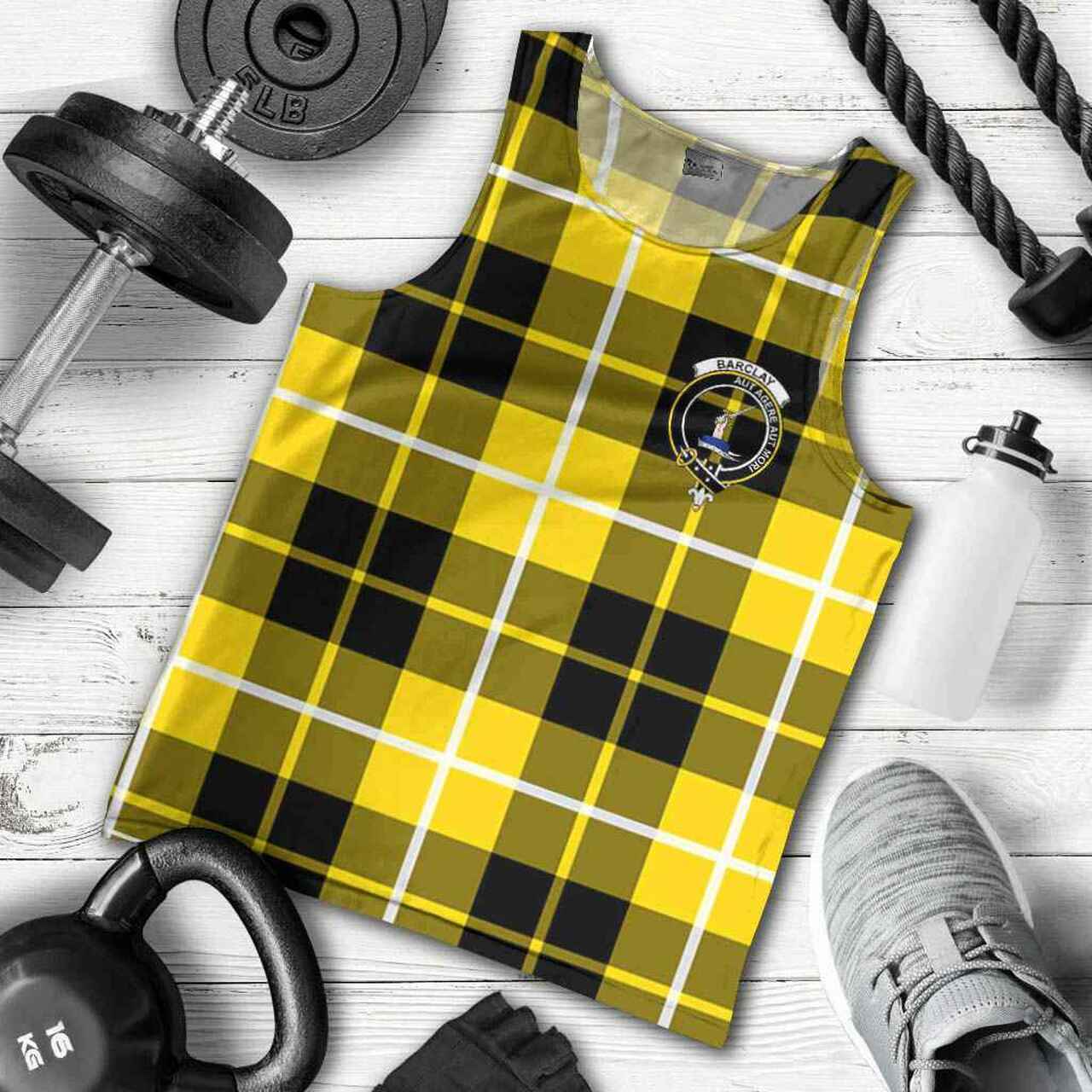 Barclay Tartan Crest Men Tank Top