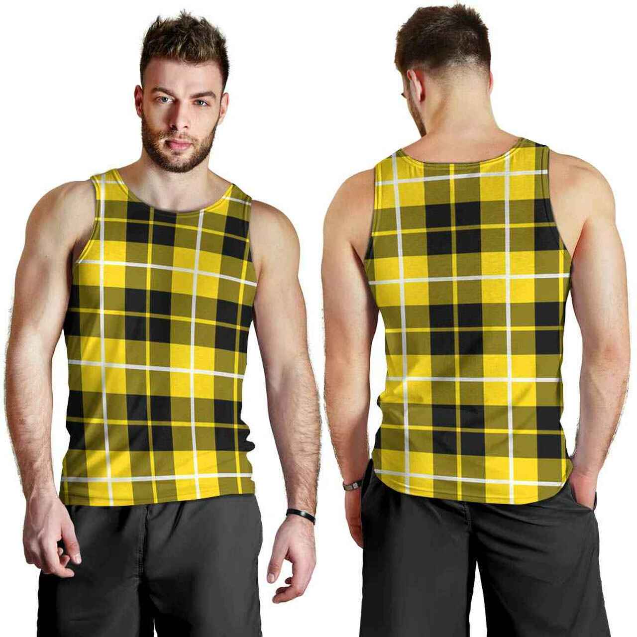 Barclay Dress Modern Tartan Plaid Men Tank Top