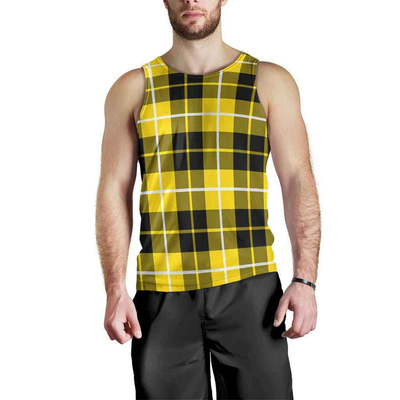 Barclay Dress Modern Tartan Plaid Men Tank Top