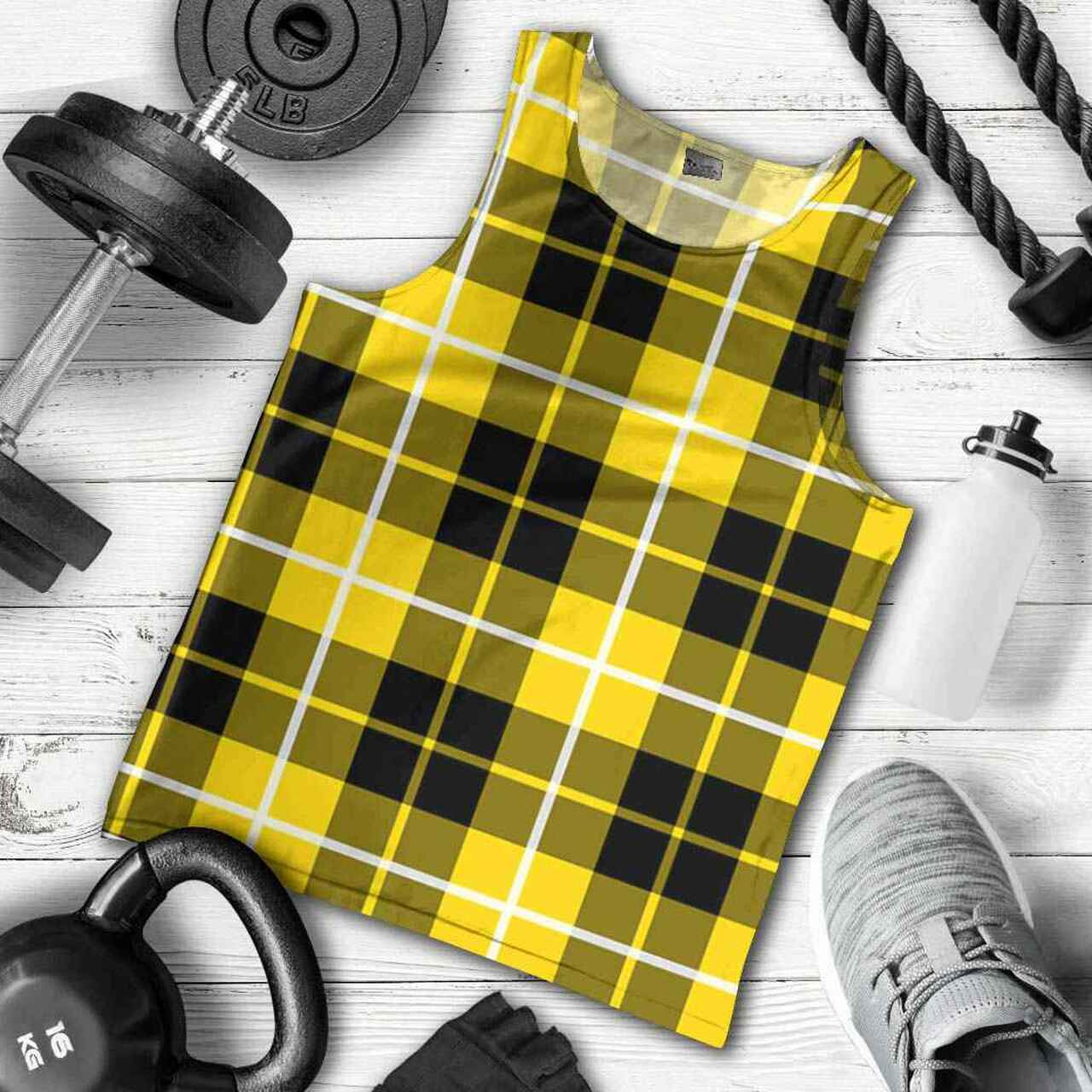 Barclay Dress Modern Tartan Plaid Men Tank Top