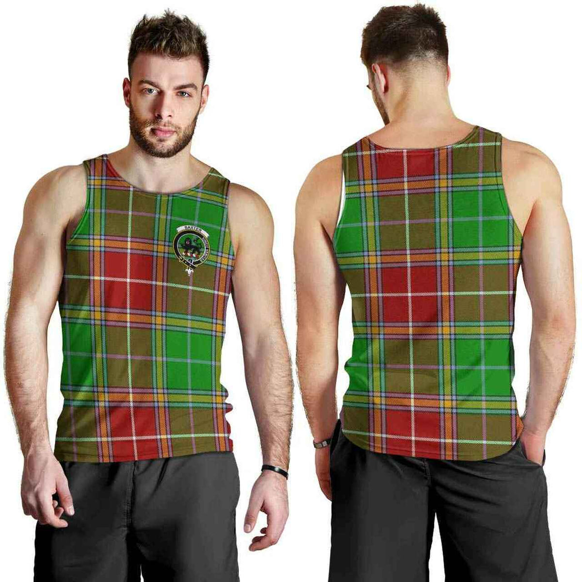 Baxter Tartan Crest Men Tank Top