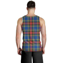 Bethune Tartan Crest Men Tank Top