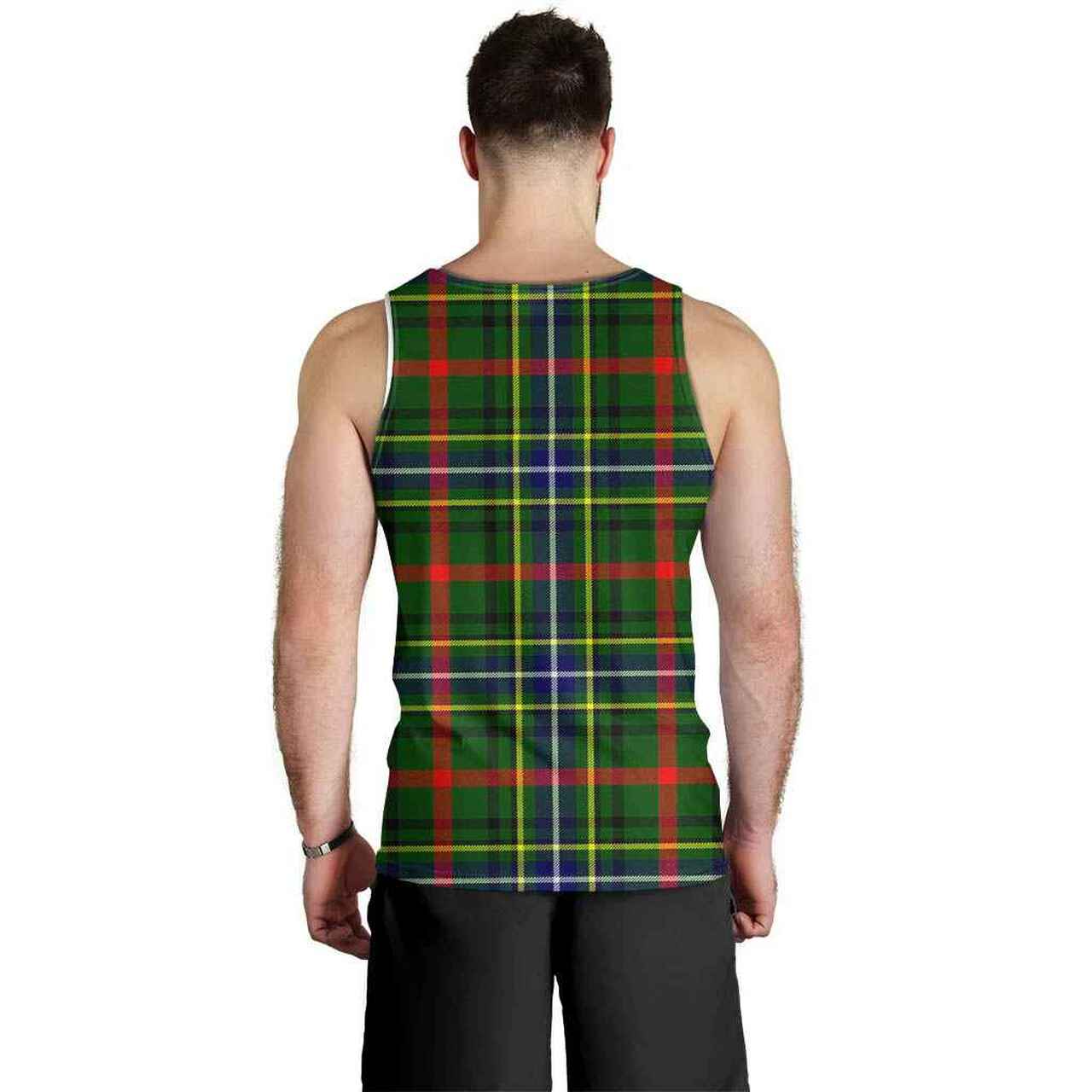 Bisset Tartan Crest Men Tank Top