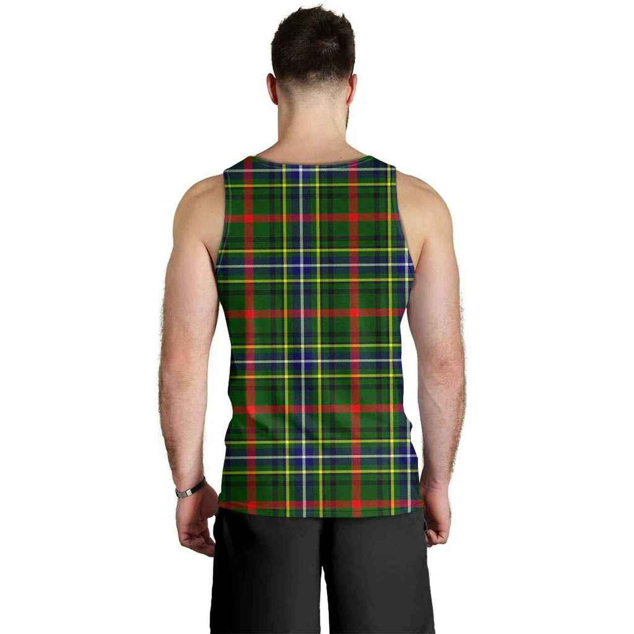 Bisset Tartan Plaid Men Tank Top