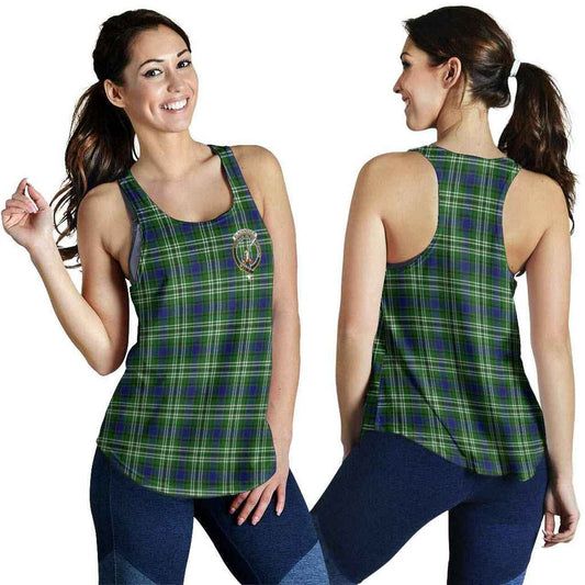 Blackadder Tartan Crest Women Racerback Tank