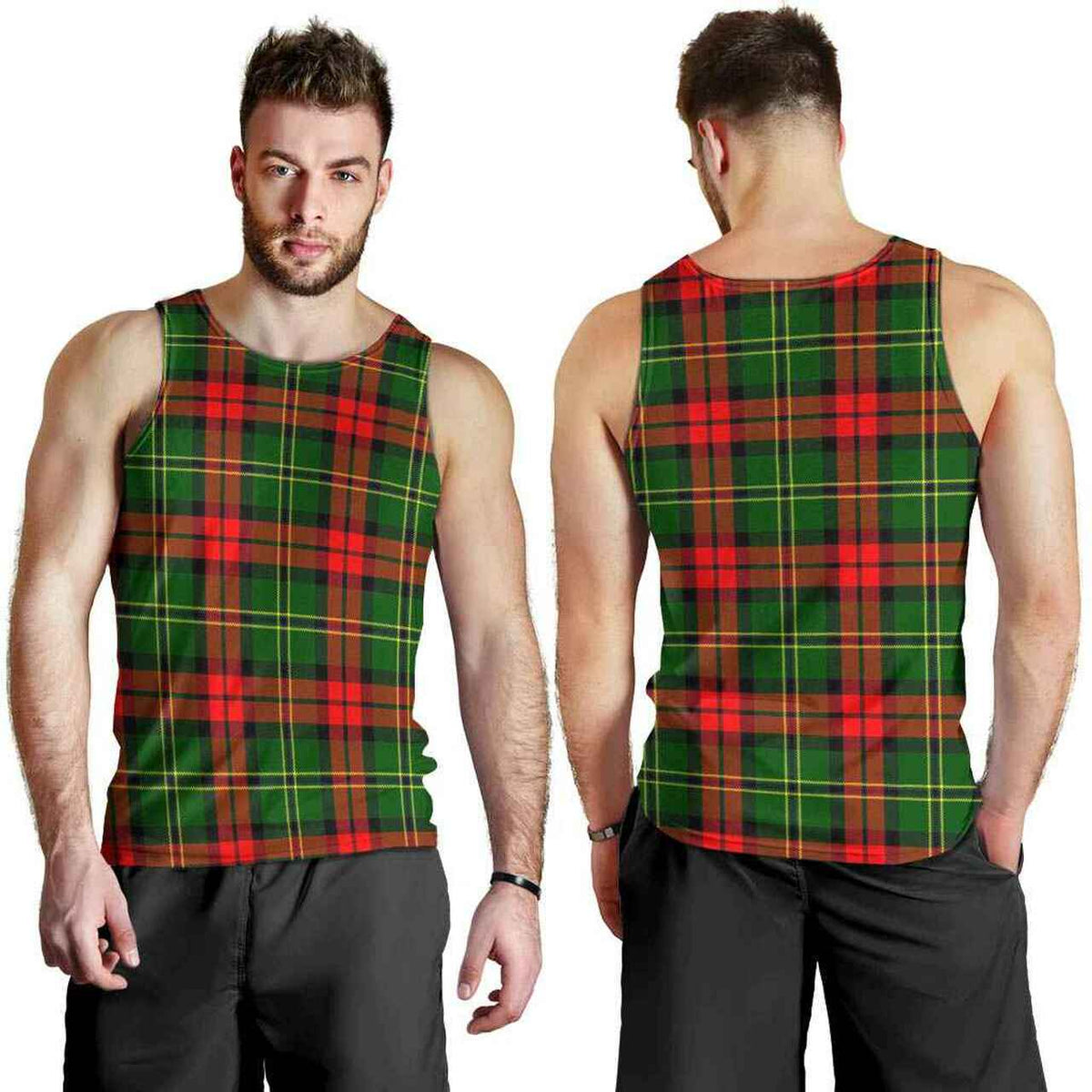 Blackstock Tartan Plaid Men Tank Top