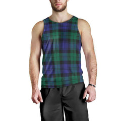Blackwatch Modern Tartan Plaid Men Tank Top