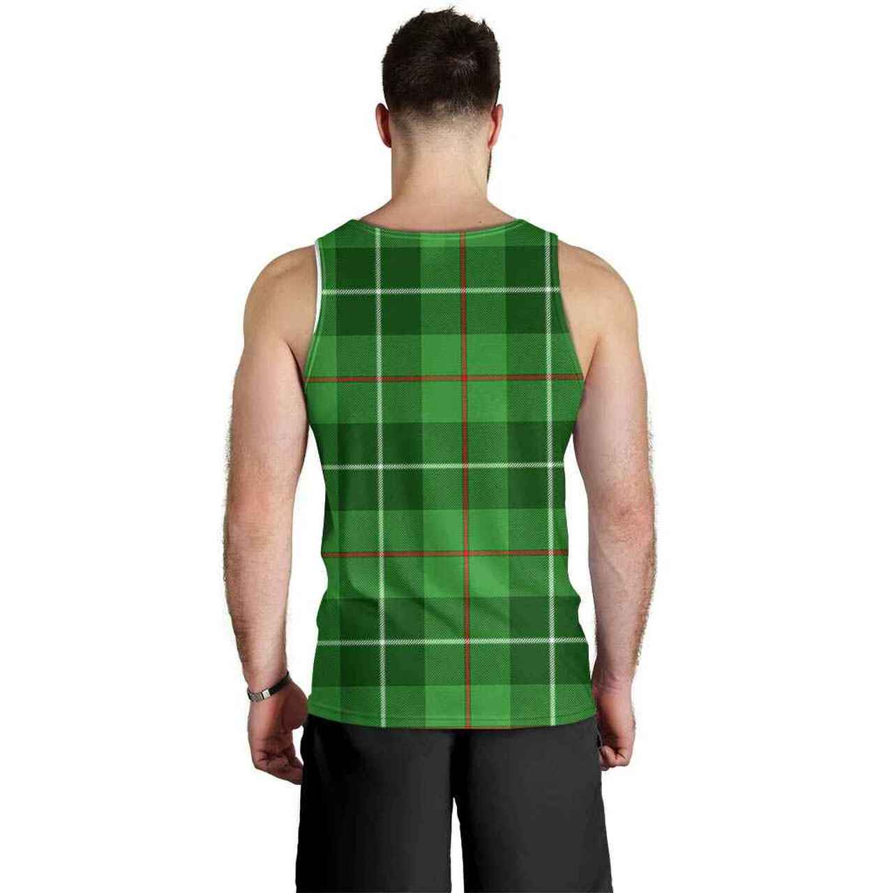 Blane Tartan Crest Men Tank Top