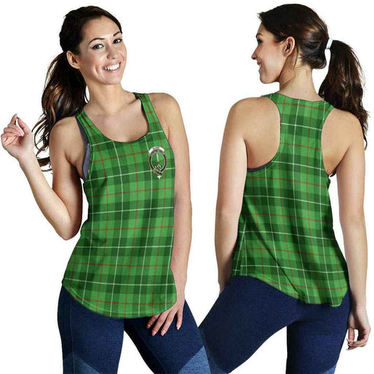 Blane Tartan Crest Women Racerback Tank