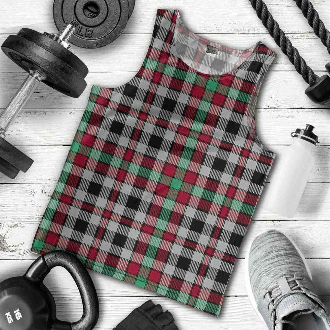 Borthwick Ancient Tartan Plaid Men Tank Top