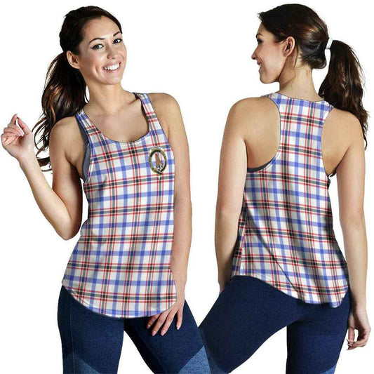 Boswell Tartan Crest Women Racerback Tank