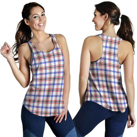 Boswell Modern Tartan Plaid Women Racerback Tank