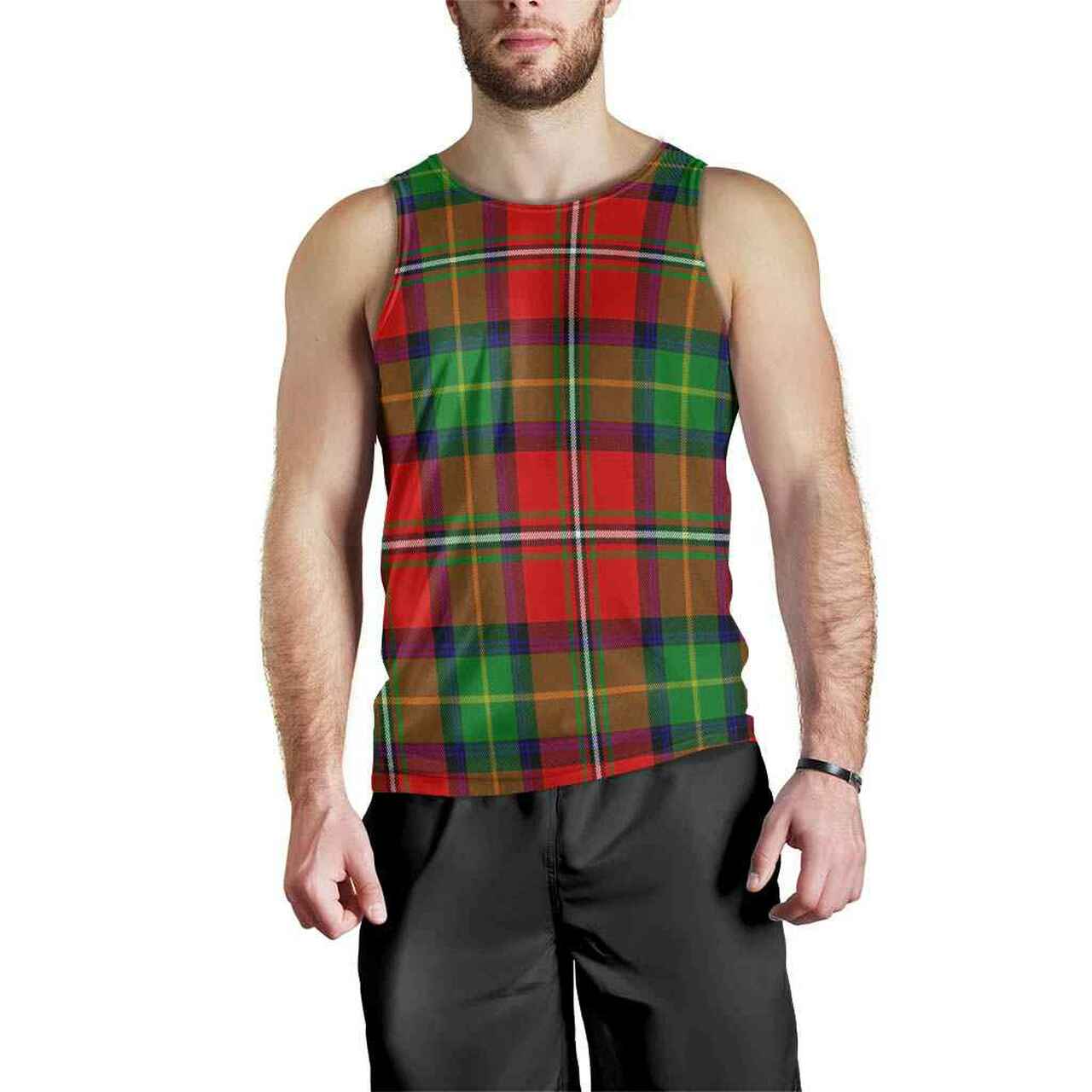 Boyd Modern Tartan Plaid Men Tank Top