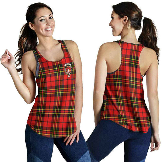 Brodie Tartan Crest Women Racerback Tank