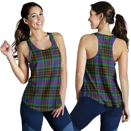 Brodie Hunting Modern Tartan Plaid Women Racerback Tank