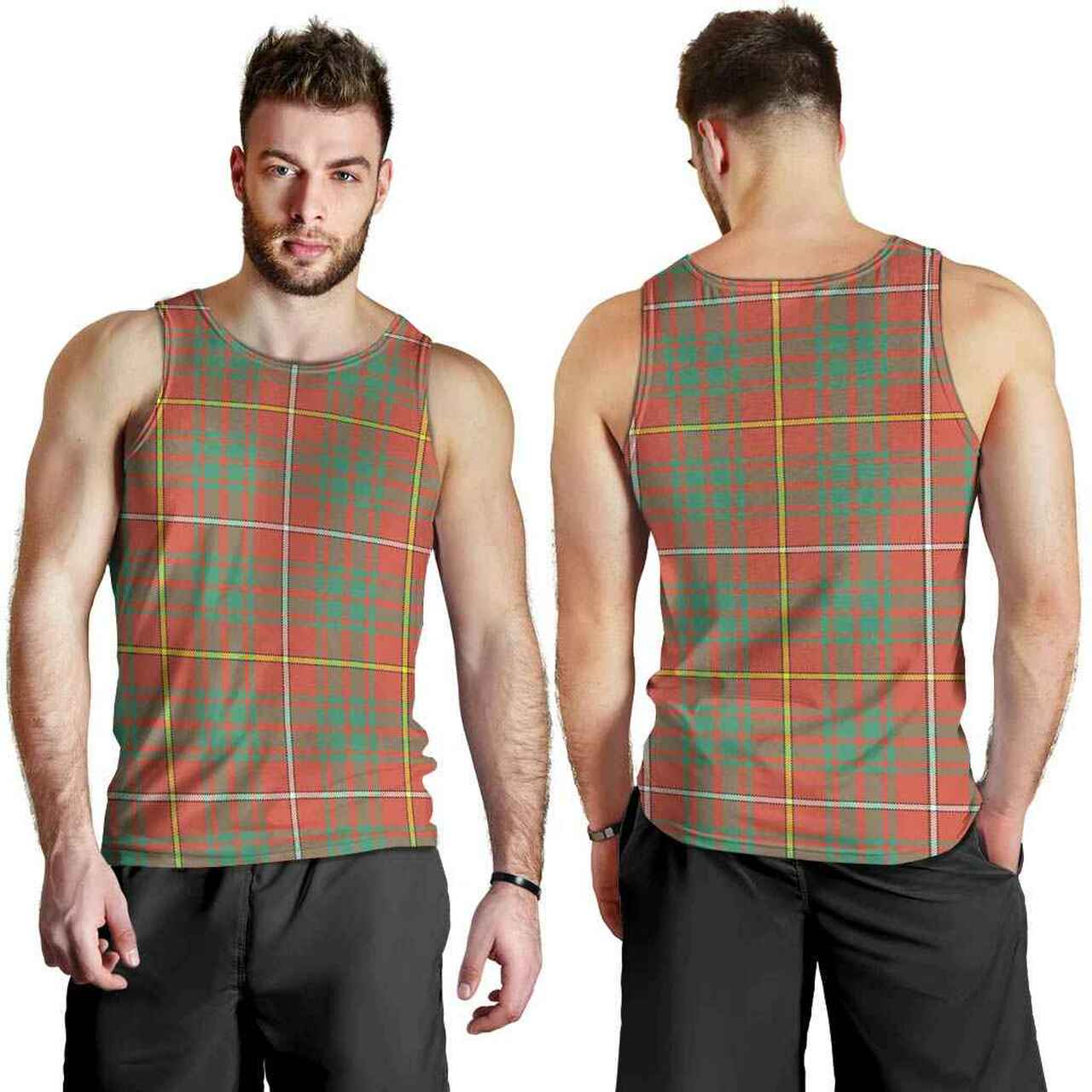 Bruce Ancient Tartan Plaid Men Tank Top