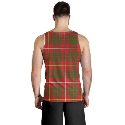 Bruce Tartan Crest Men Tank Top