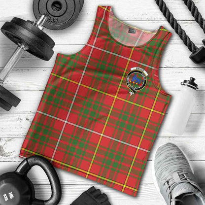 Bruce Tartan Crest Men Tank Top