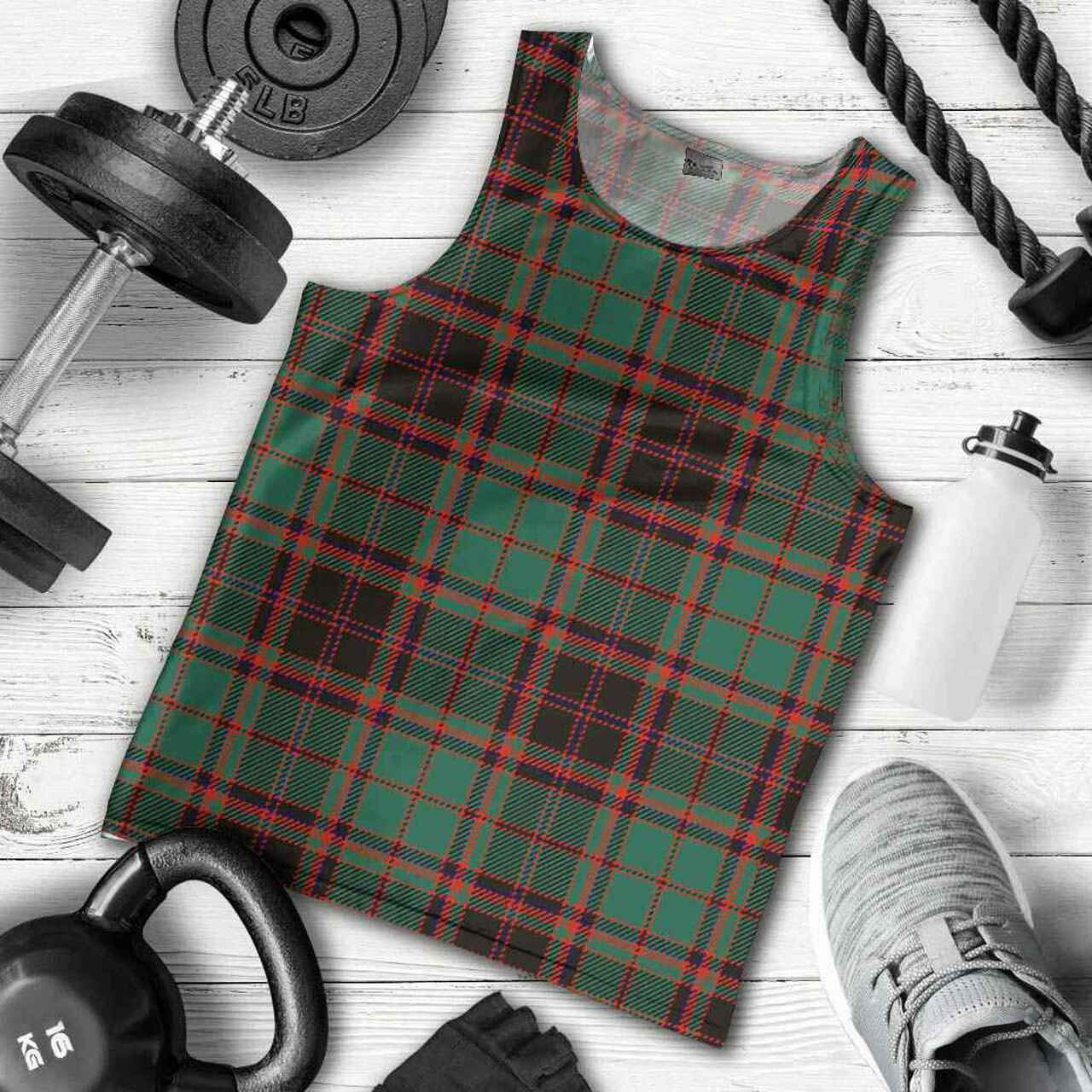 Buchan Ancient Tartan Plaid Men Tank Top