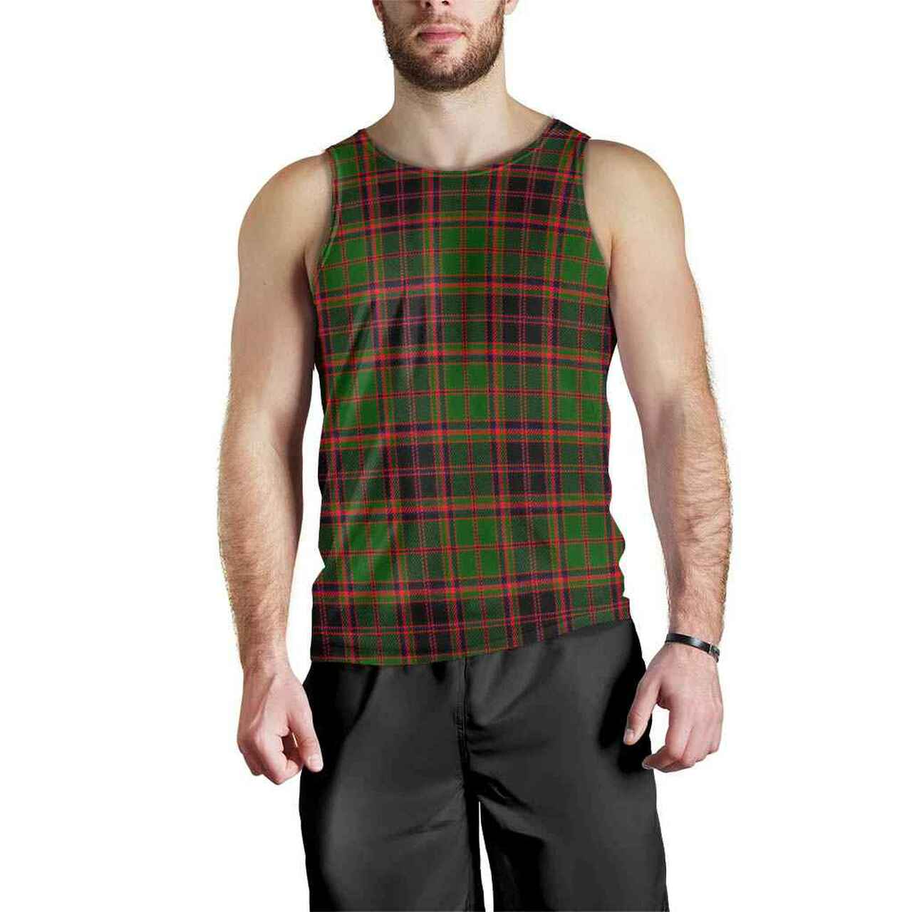 Buchan Modern Tartan Plaid Men Tank Top