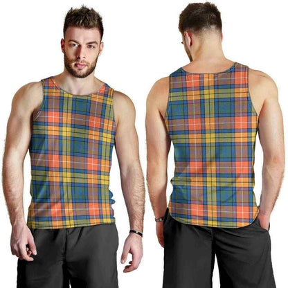 Buchanan Ancient Tartan Plaid Men Tank Top