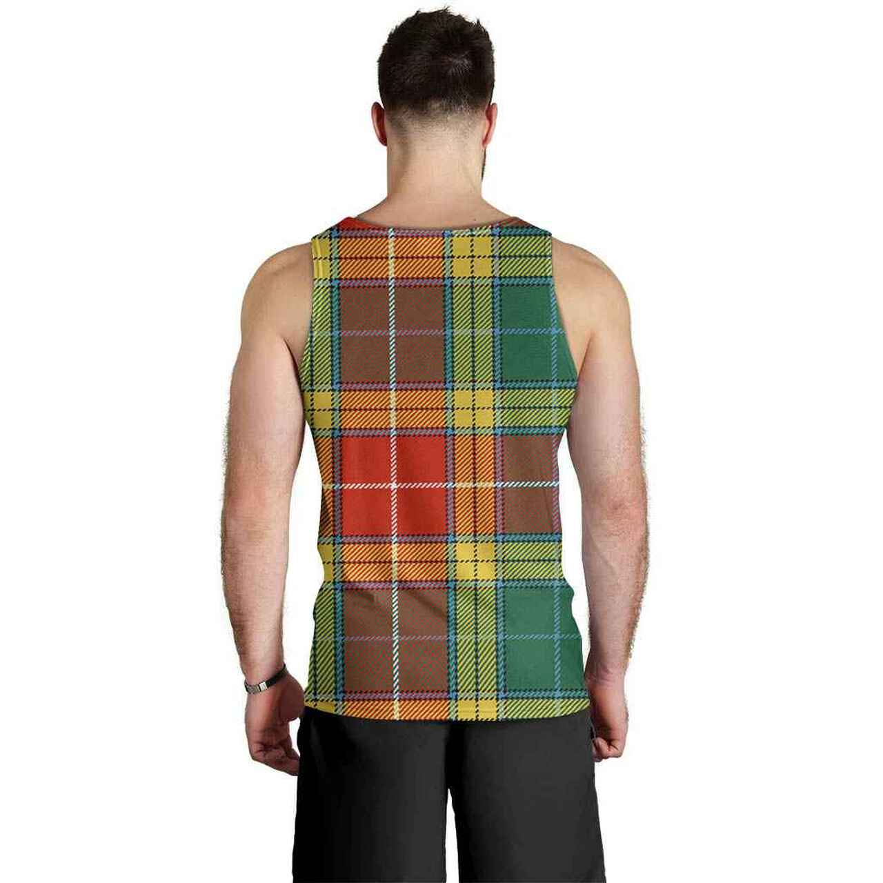 Buchanan Old Sett Tartan Plaid Men Tank Top