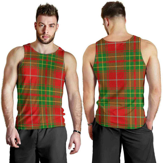 Burnett Ancient Tartan Plaid Men Tank Top