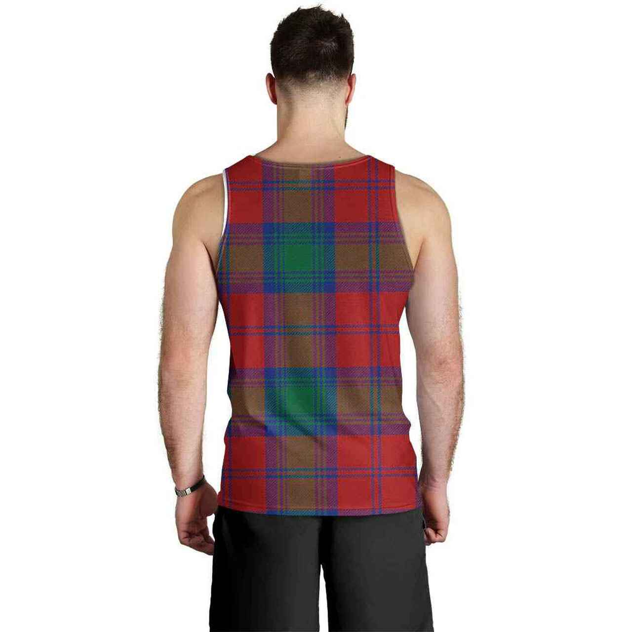 Byres Tartan Crest Men Tank Top