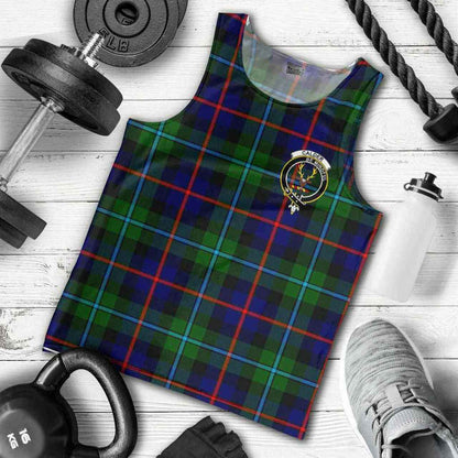 Calder Tartan Crest Men Tank Top