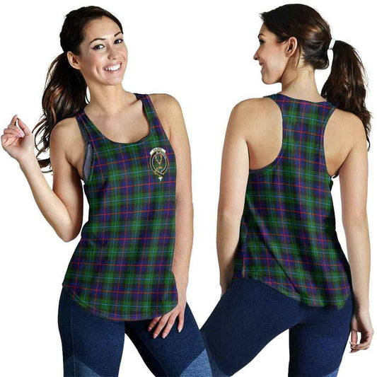 Calder Tartan Crest Women Racerback Tank