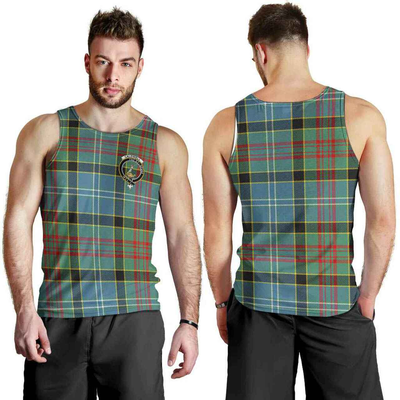 Caldwell Tartan Crest Men Tank Top