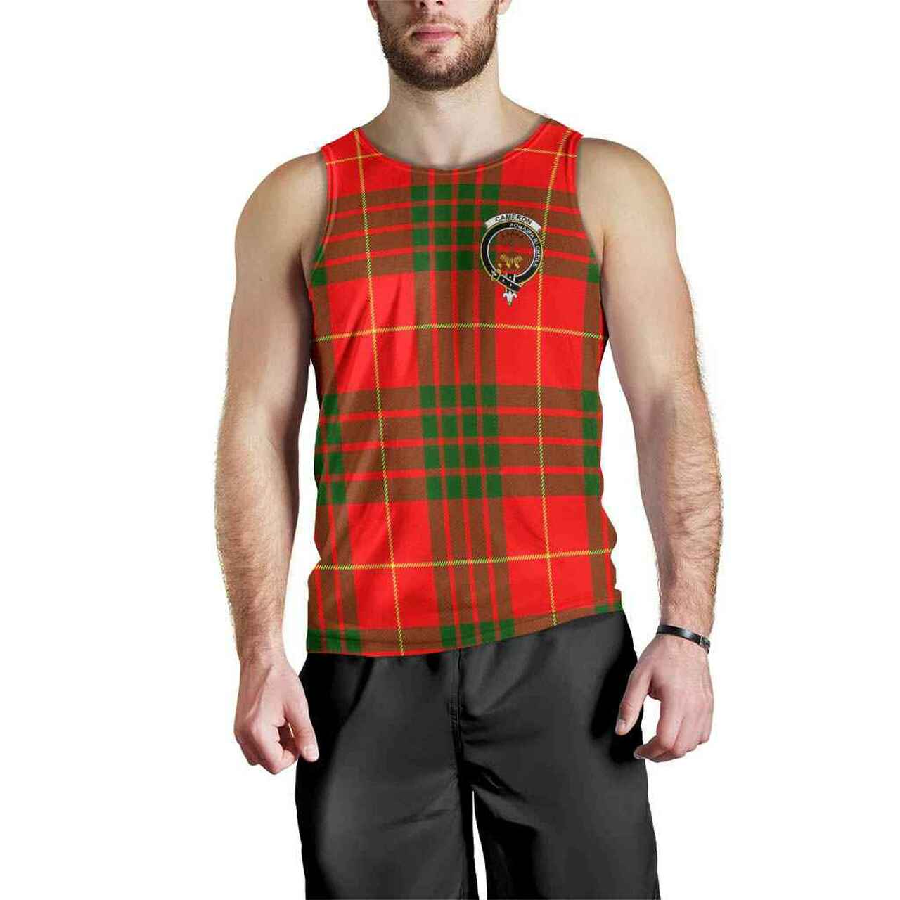 Cameron Tartan Crest Men Tank Top