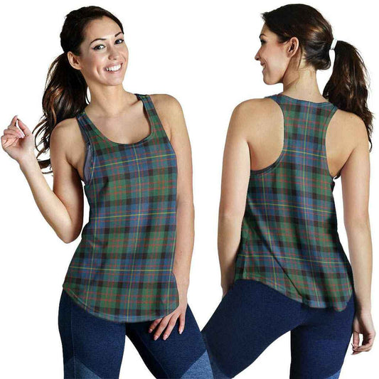 Cameron of Erracht Ancient Tartan Plaid Women Racerback Tank