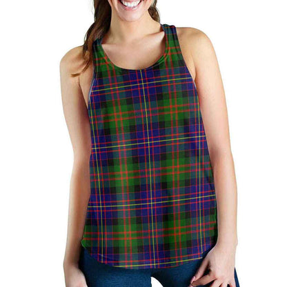 Cameron of Erracht Modern Tartan Plaid Women Racerback Tank