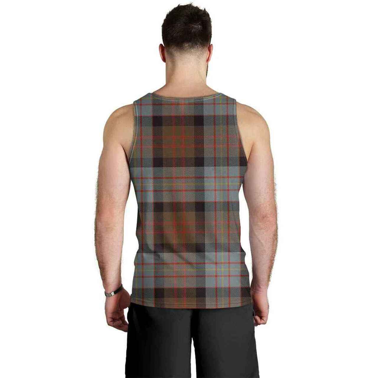 Cameron of Erracht Weathered Tartan Plaid Men Tank Top