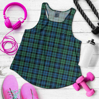 Campbell Ancient 02 Tartan Plaid Women Racerback Tank