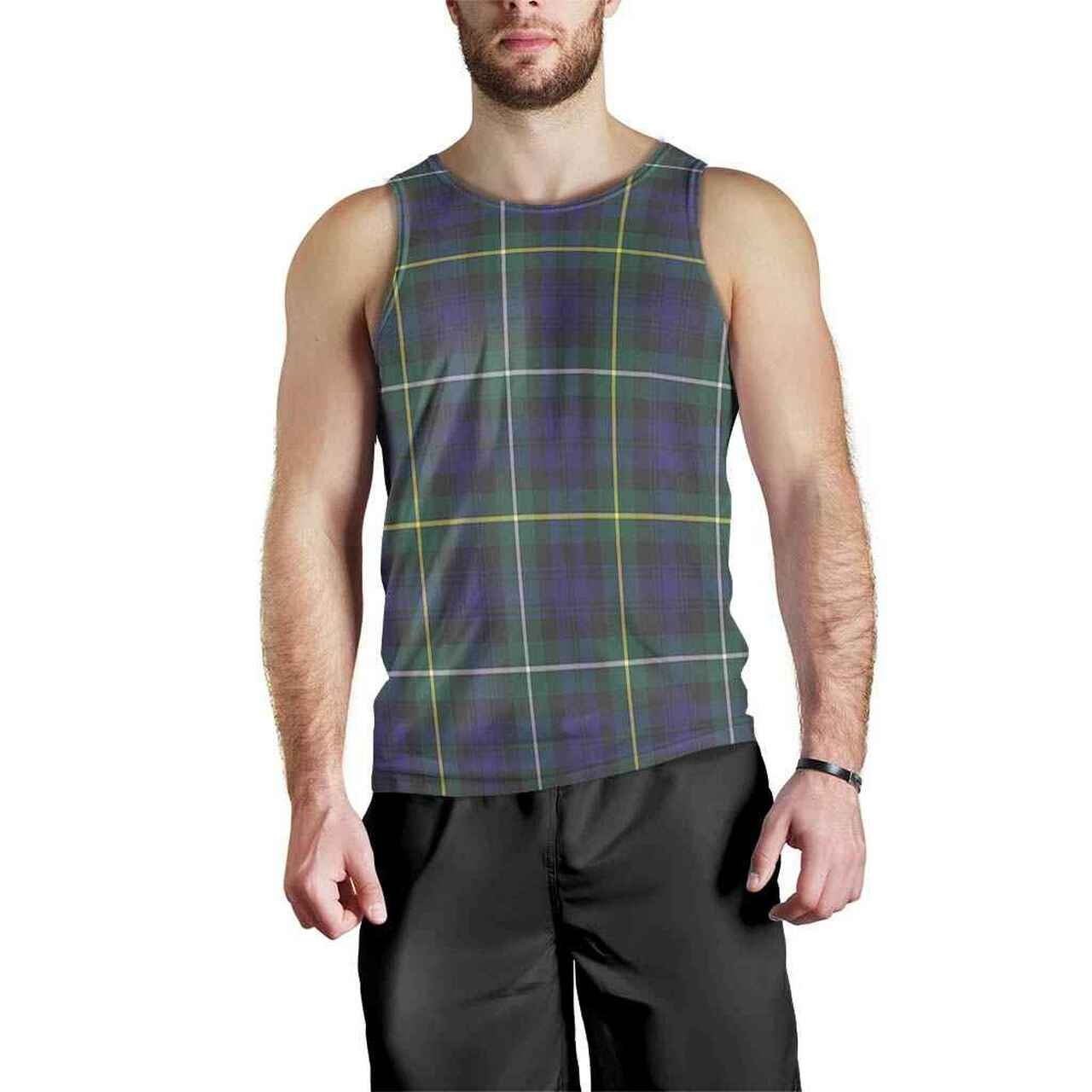 Campbell Argyll Modern Tartan Plaid Men Tank Top