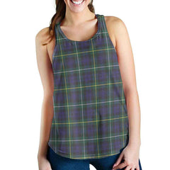 Campbell Argyll Modern Tartan Plaid Women Racerback Tank