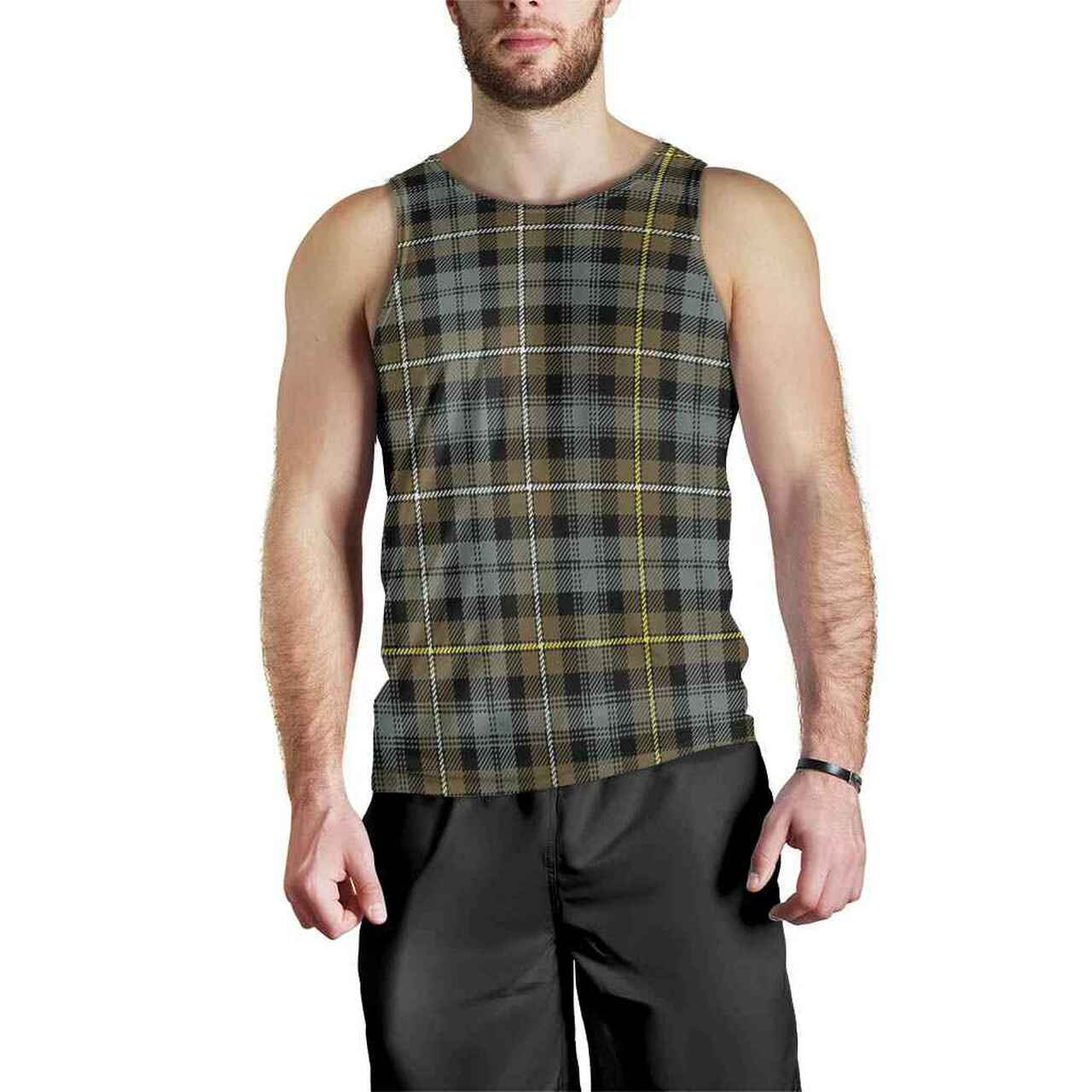 Campbell Argyll Weathered Tartan Plaid Men Tank Top