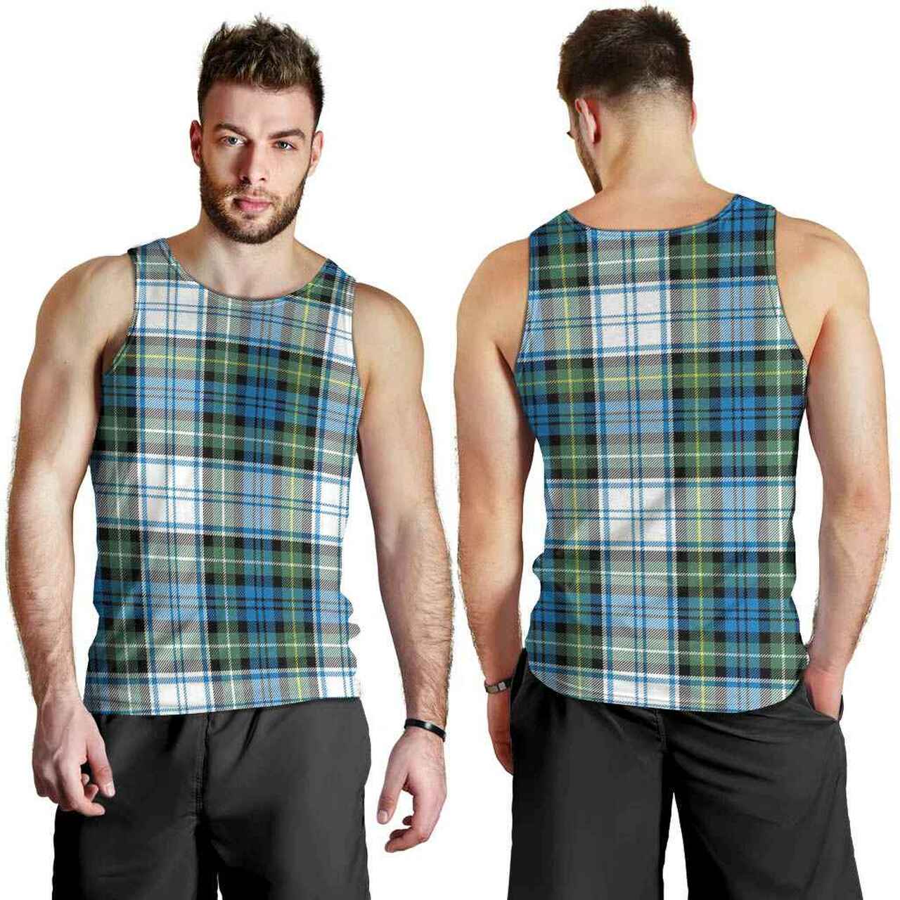 Campbell Dress Ancient Tartan Plaid Men Tank Top