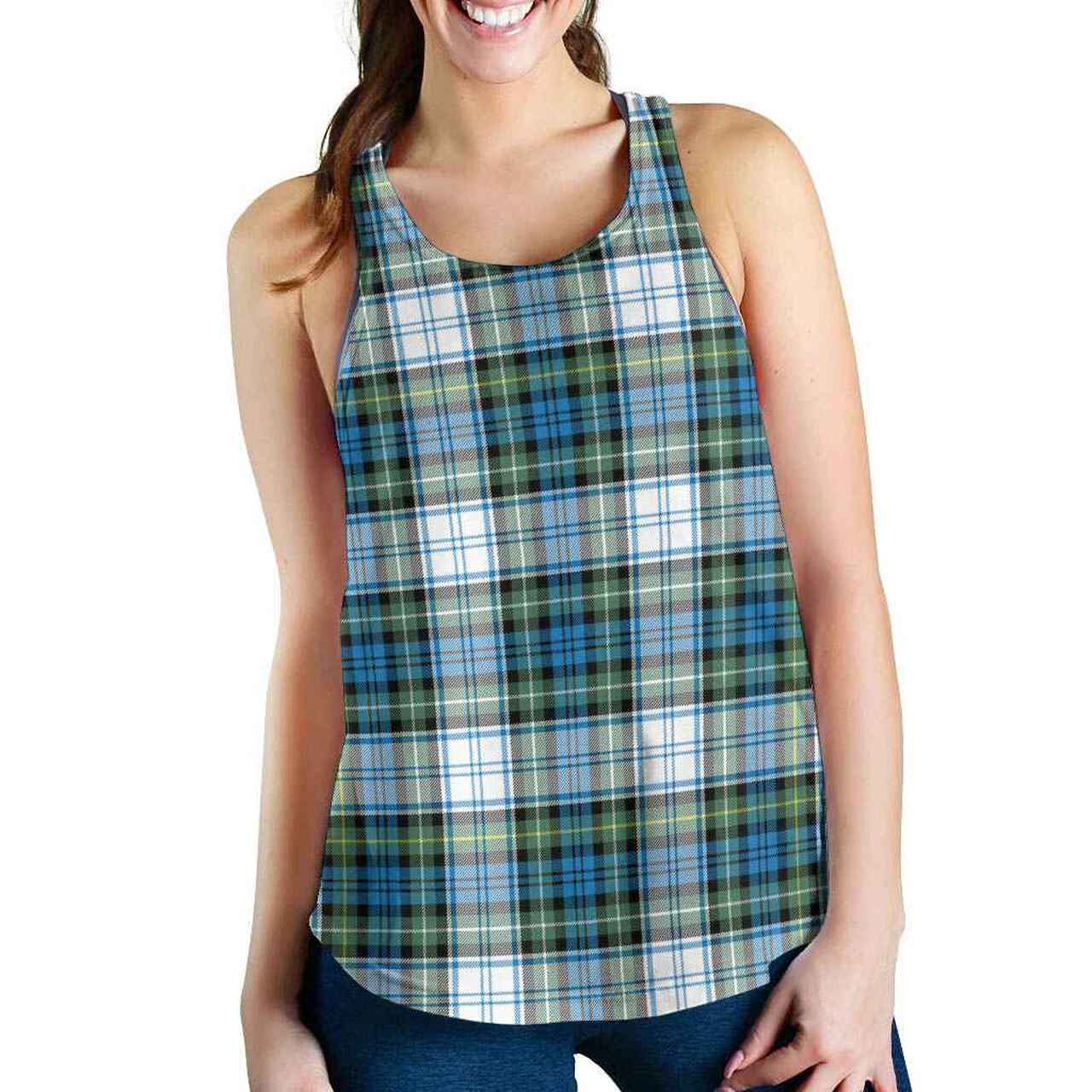 Campbell Dress Ancient Tartan Plaid Women Racerback Tank