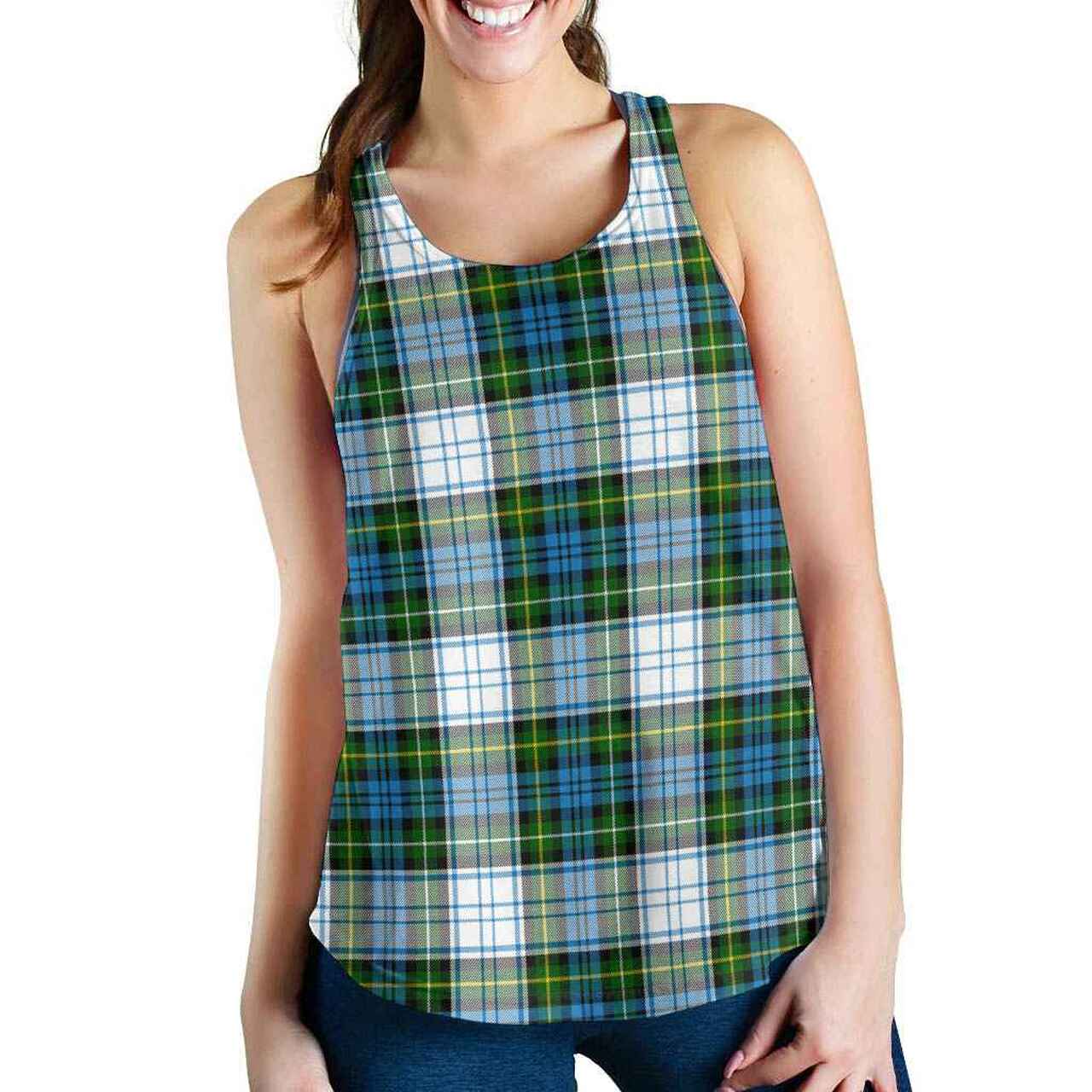 Campbell Dress Tartan Plaid Women Racerback Tank