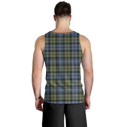 Campbell Faded Tartan Plaid Men Tank Top